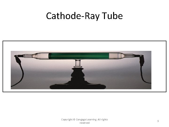 Cathode-Ray Tube Copyright © Cengage Learning. All rights reserved 9 