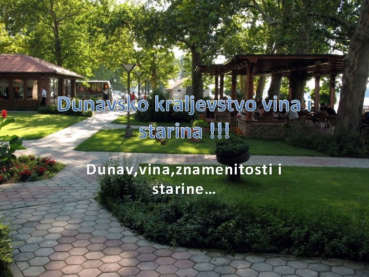 Dunavsko kraljevstvo vina i starina !!! Dunav, vina, znamenitosti i starine… 