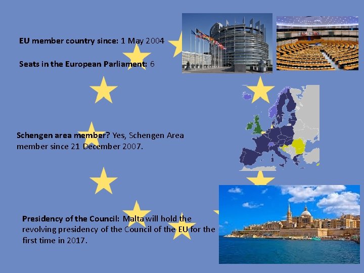 EU member country since: 1 May 2004 Seats in the European Parliament: 6 Schengen