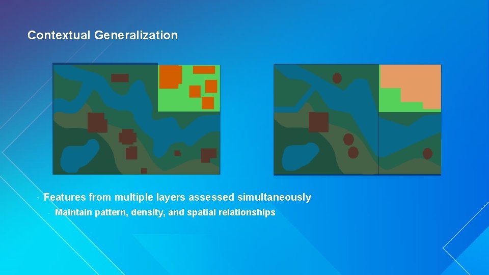 Contextual Generalization • Features from multiple layers assessed simultaneously - Maintain pattern, density, and