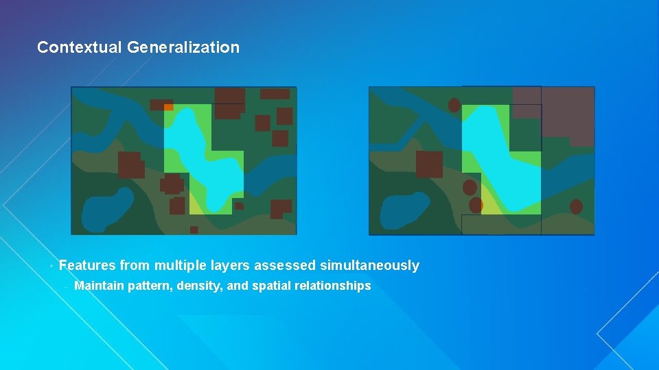 Contextual Generalization • Features from multiple layers assessed simultaneously - Maintain pattern, density, and