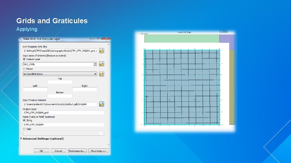 Grids and Graticules Applying • GP • Python 