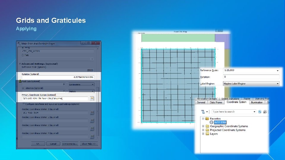 Grids and Graticules Applying 