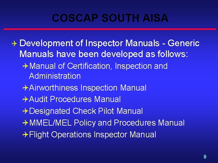ICAO COSCAP INITIATIVES Speaker Len Cormier CTA COSCAPNA