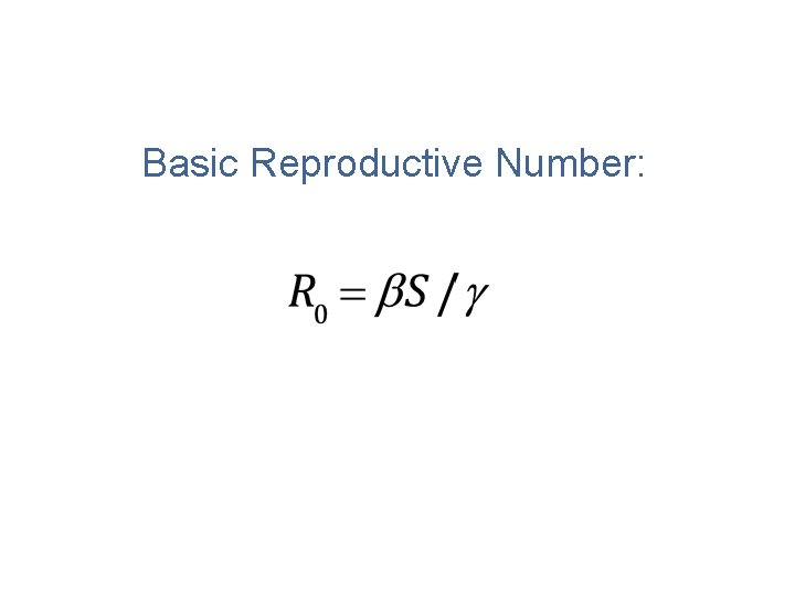 Basic Reproductive Number: 
