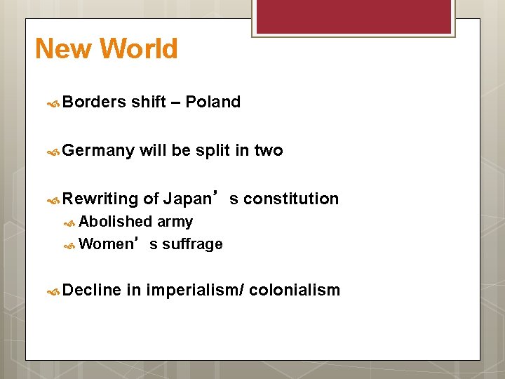 New World Borders shift – Poland Germany will be split in two Rewriting of