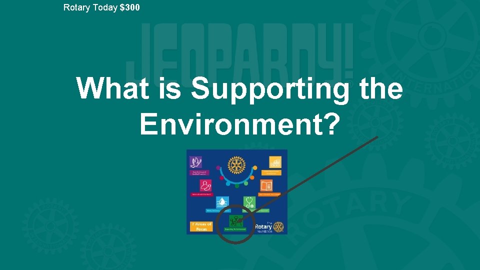 Rotary Today $300 What is Supporting the Environment? 