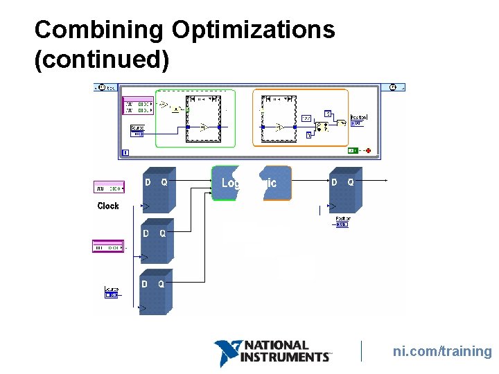 Combining Optimizations (continued) ni. com/training Combining Optimizations (continued) ni. com/training
