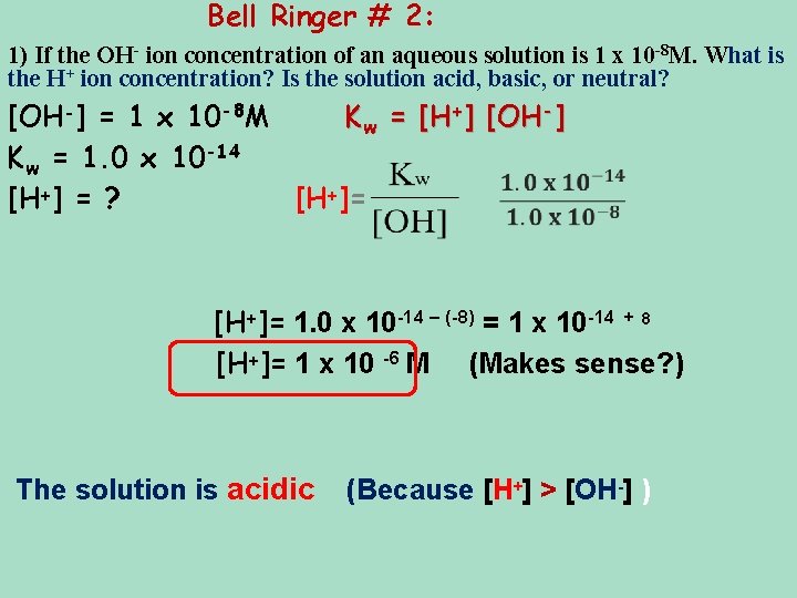 Bell Ringer Ic Bell Ringer 2 1 If the concentration of
