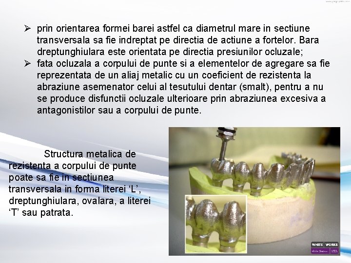 Ø prin orientarea formei barei astfel ca diametrul mare in sectiune transversala sa fie Ø prin orientarea formei barei astfel ca diametrul mare in sectiune transversala sa fie