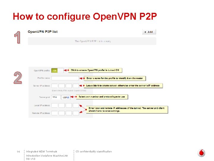 How to configure Open. VPN P 2 P 1 2 14 Integrated M 2