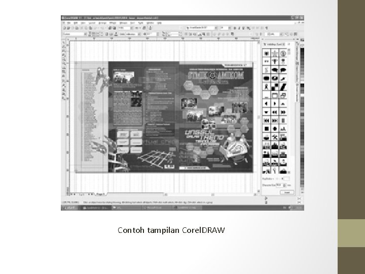 Contoh tampilan Corel. DRAW 