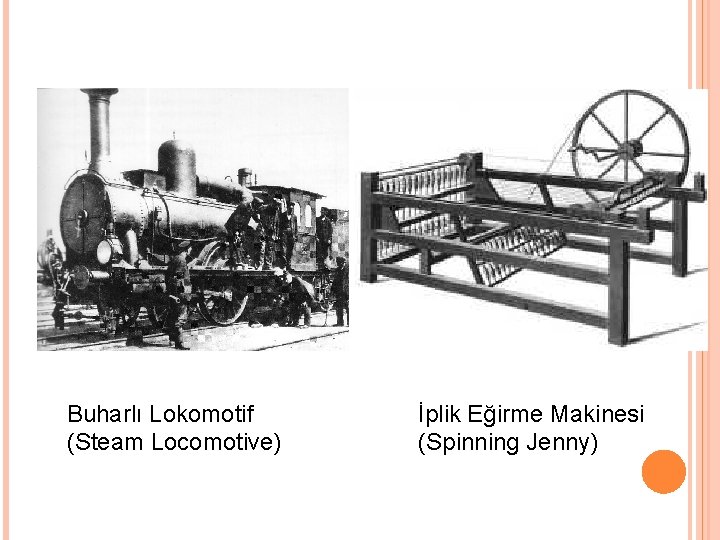 Buharlı Lokomotif (Steam Locomotive) İplik Eğirme Makinesi (Spinning Jenny) 