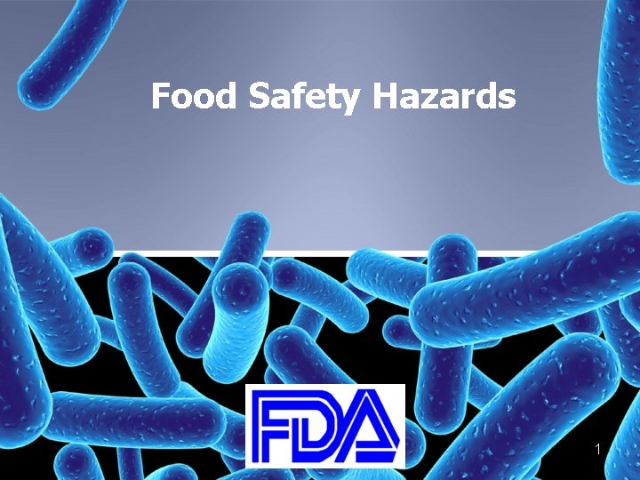 Food Safety Hazards 1 