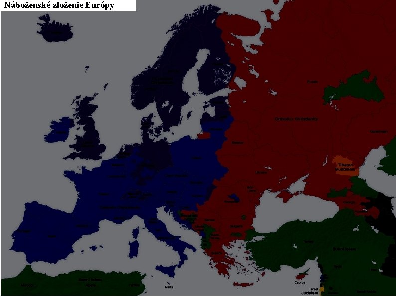 Náboženské zloženie Európy 