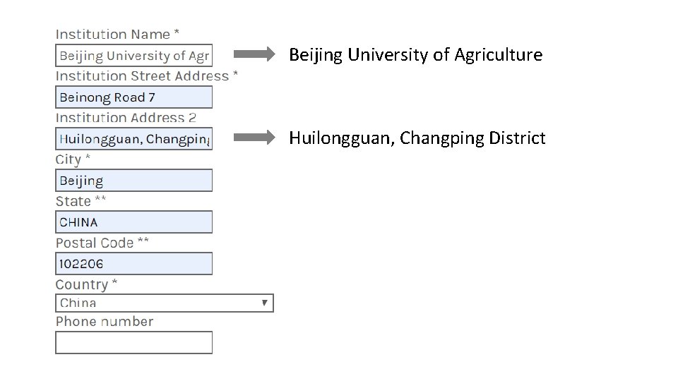 Beijing University of Agriculture Huilongguan, Changping District 