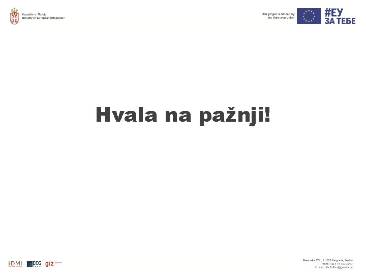 Hvala na pažnji! Hvala na pažnji!