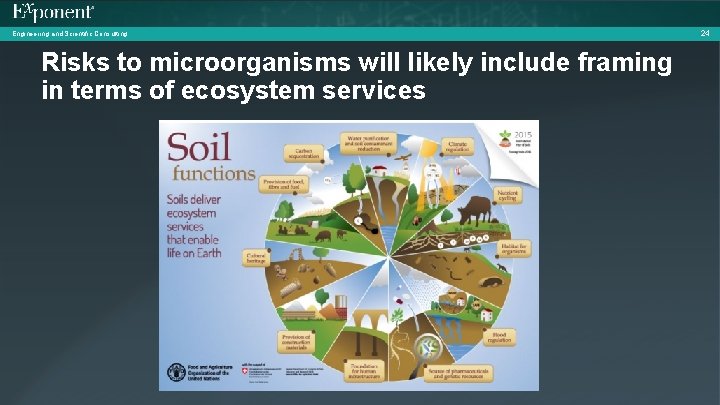 Engineering and Scientific Consulting Risks to microorganisms will likely include framing in terms of