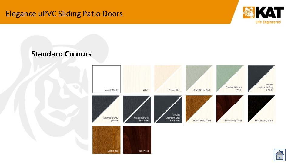 Elegance u. PVC Sliding Patio Doors Standard Colours 19 