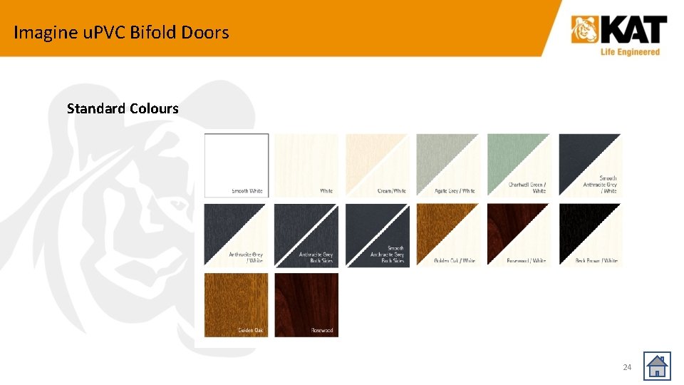 Imagine u. PVC Bifold Doors Standard Colours 24 