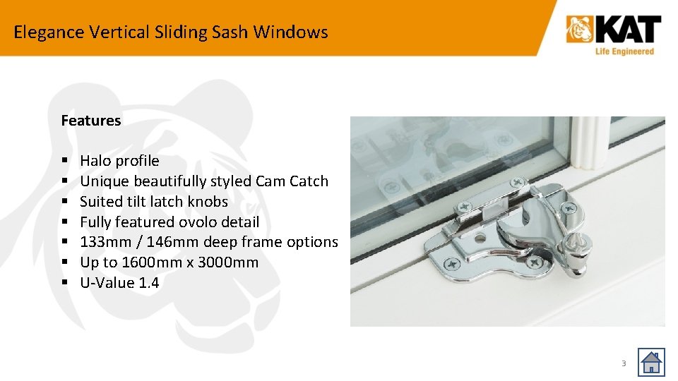 Elegance Vertical Sliding Sash Windows Features § § § § Halo profile Unique beautifully
