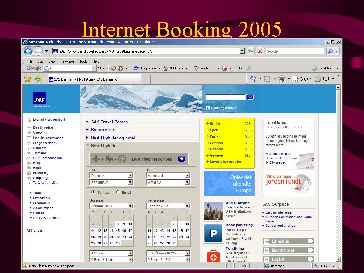 Internet Booking 2005 