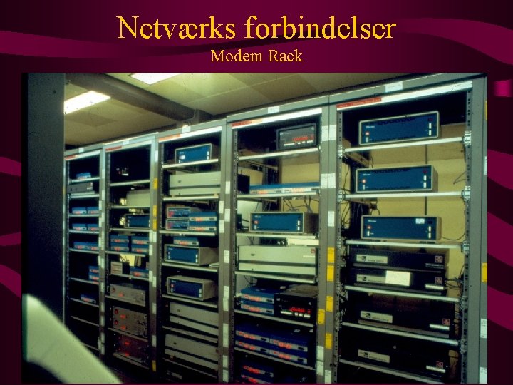 Netværks forbindelser Modem Rack 