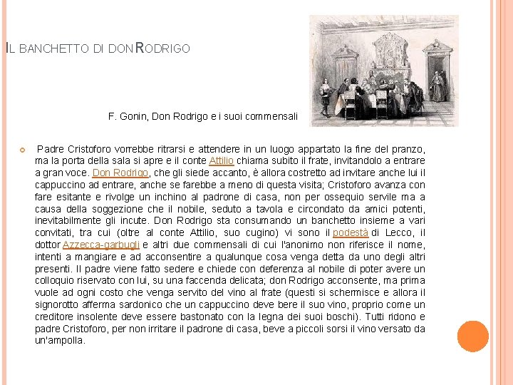 Gustavino Il banchetto di don Rodrigo PROMESSI SPOSI