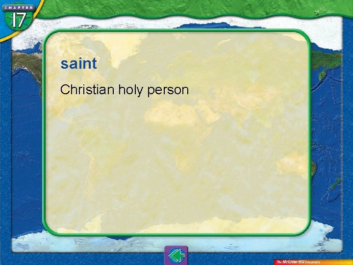 saint Christian holy person 