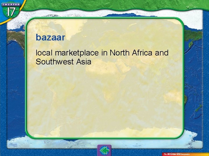 bazaar local marketplace in North Africa and Southwest Asia 