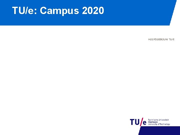TU/e: Campus 2020 HOOFDGEBOUW TU/E 