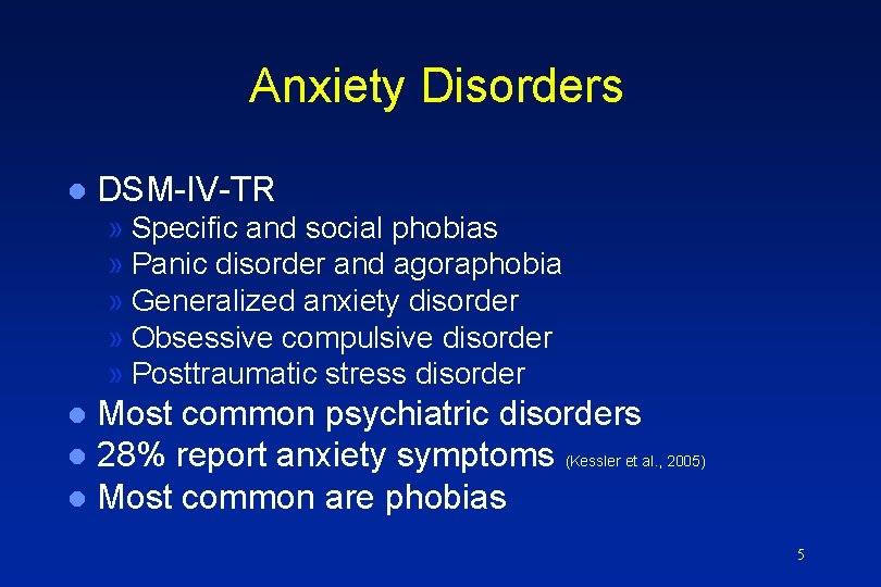 Anxiety Disorders l DSM-IV-TR » Specific and social phobias » Panic disorder and agoraphobia