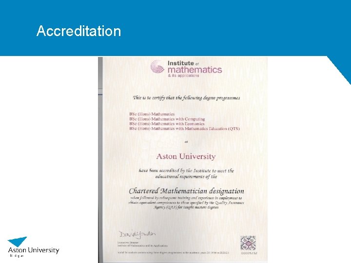 Accreditation 