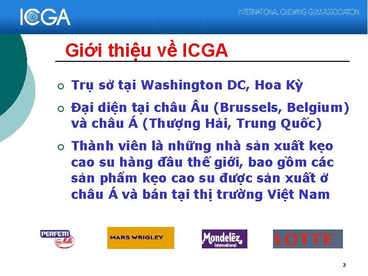 Giới thiệu về ICGA ¡ Trụ sở tại Washington DC, Hoa Kỳ ¡ Đại