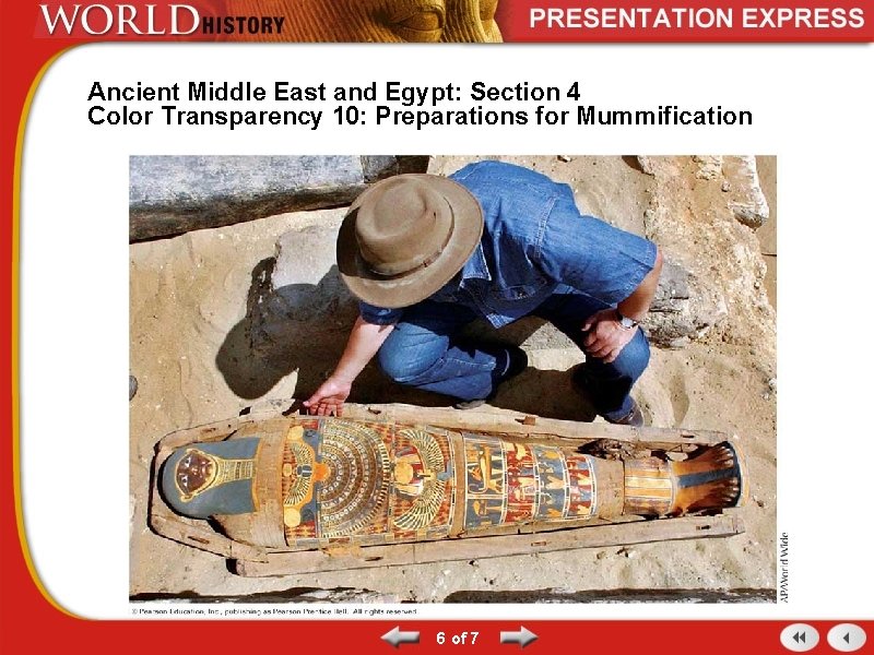 Ancient Middle East and Egypt: Section 4 Color Transparency 10: Preparations for Mummification 6