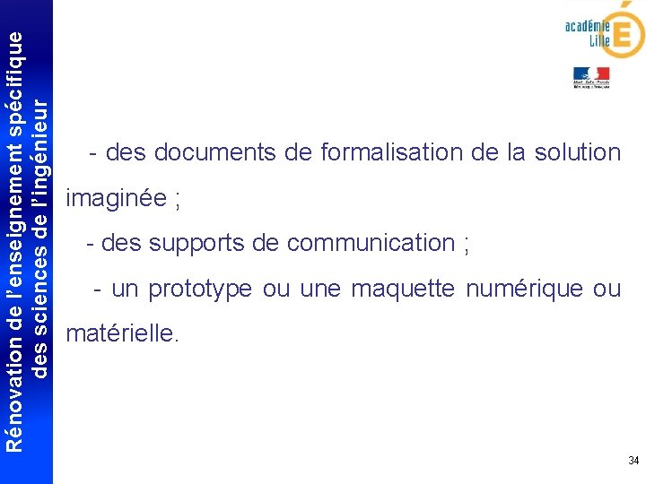 Rénovation de l’enseignement spécifique des sciences de l’ingénieur - des documents de formalisation de