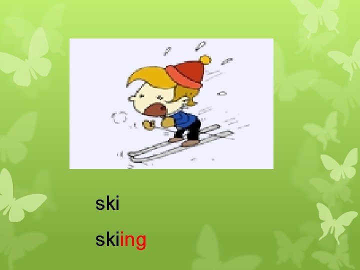 ski skiing 
