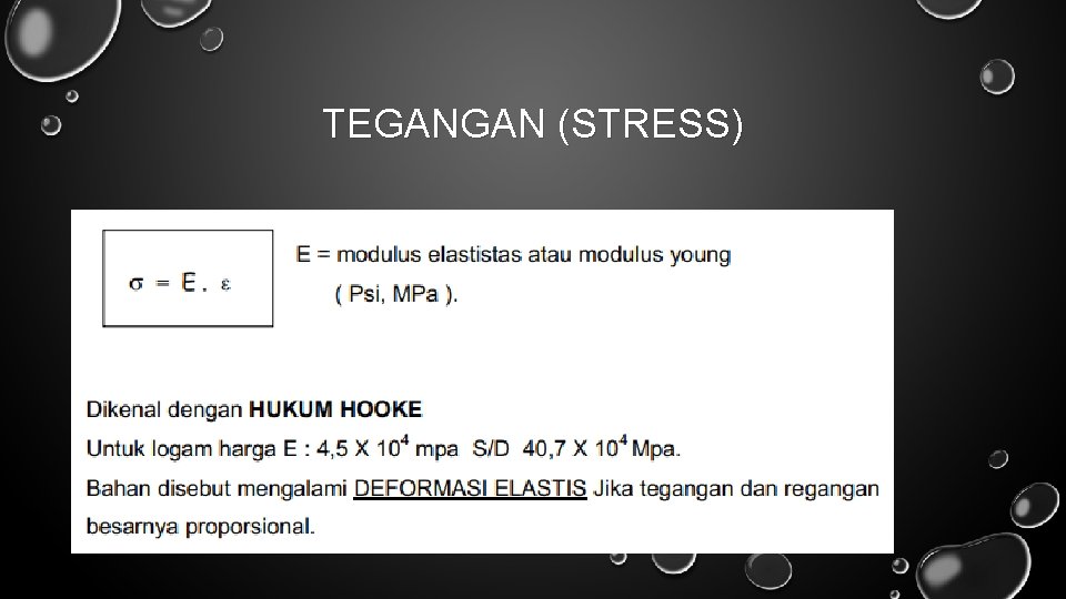 TEGANGAN (STRESS) 