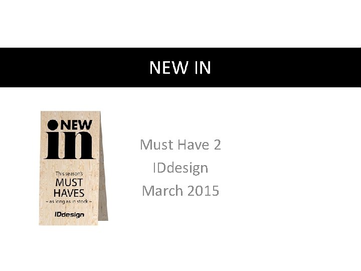 Must Have 2 IDdesign March 2015 