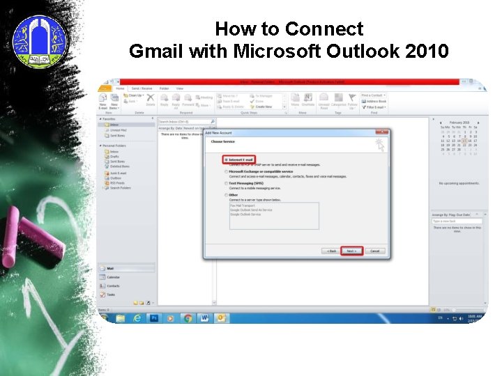 How to Connect Gmail with Microsoft Outlook 2010 