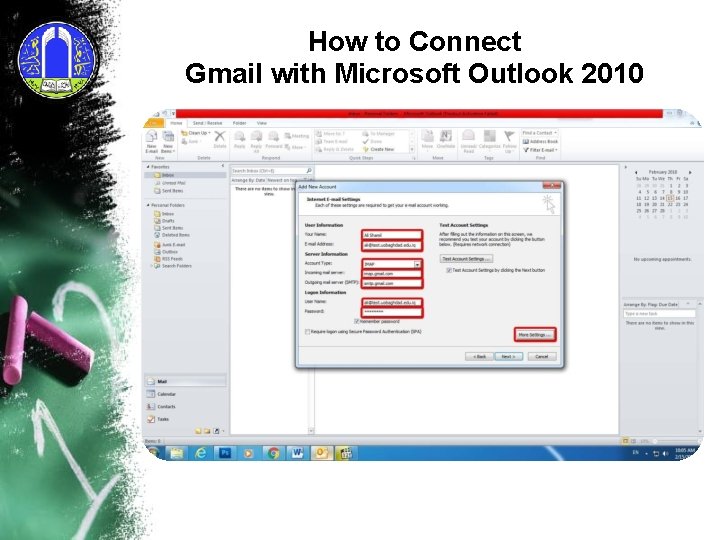 How to Connect Gmail with Microsoft Outlook 2010 