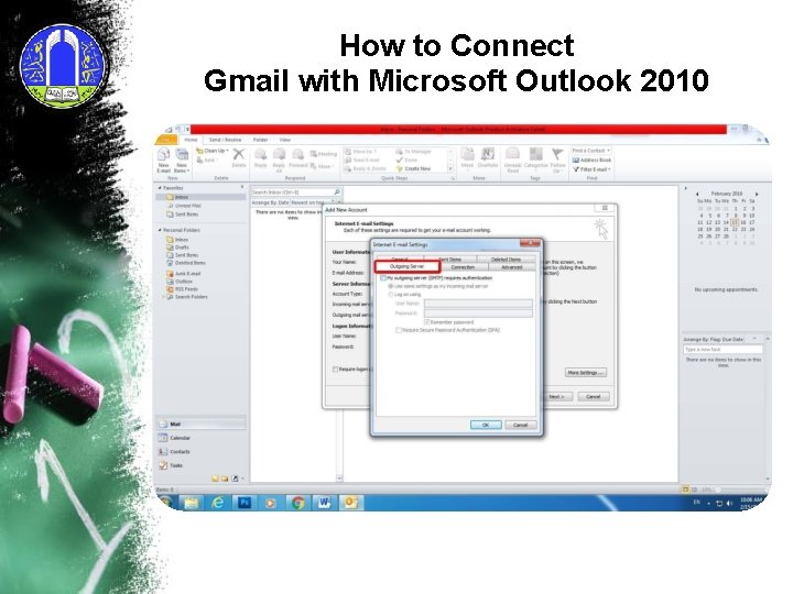 How to Connect Gmail with Microsoft Outlook 2010 