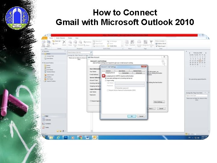 How to Connect Gmail with Microsoft Outlook 2010 