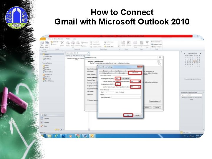 How to Connect Gmail with Microsoft Outlook 2010 