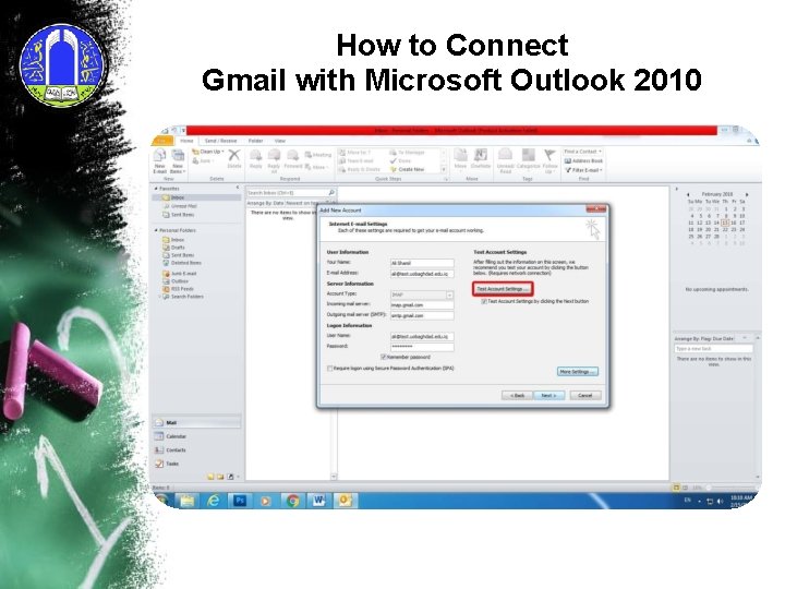 How to Connect Gmail with Microsoft Outlook 2010 