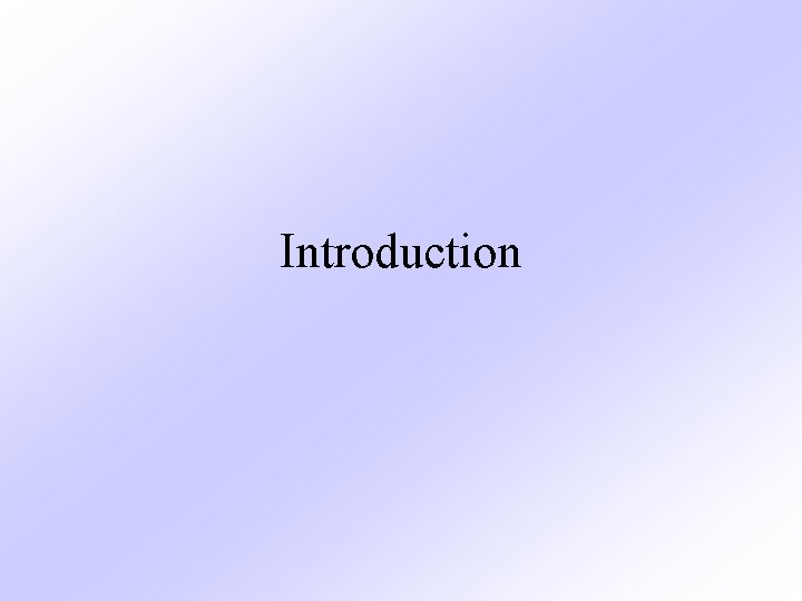 Introduction 