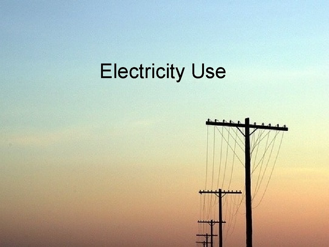 Electricity Use 