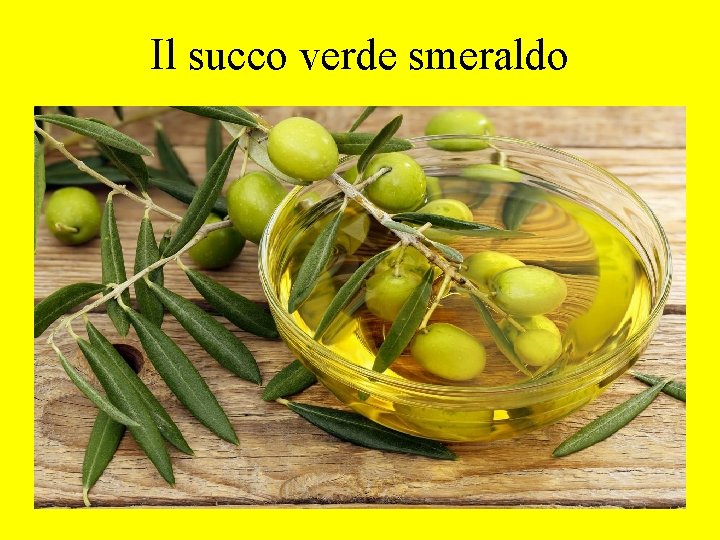 Il succo verde smeraldo 