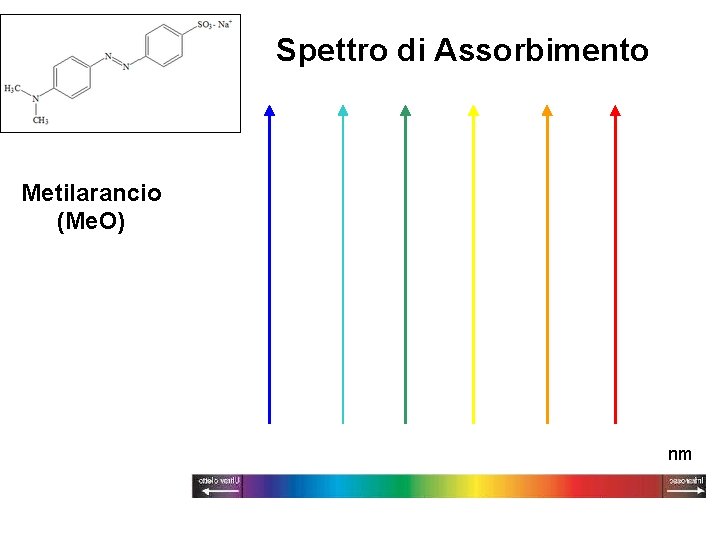 Spettro di Assorbimento Metilarancio (Me. O) nm 