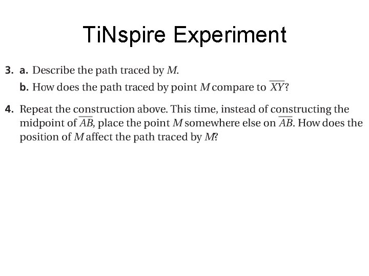 Ti. Nspire Experiment 